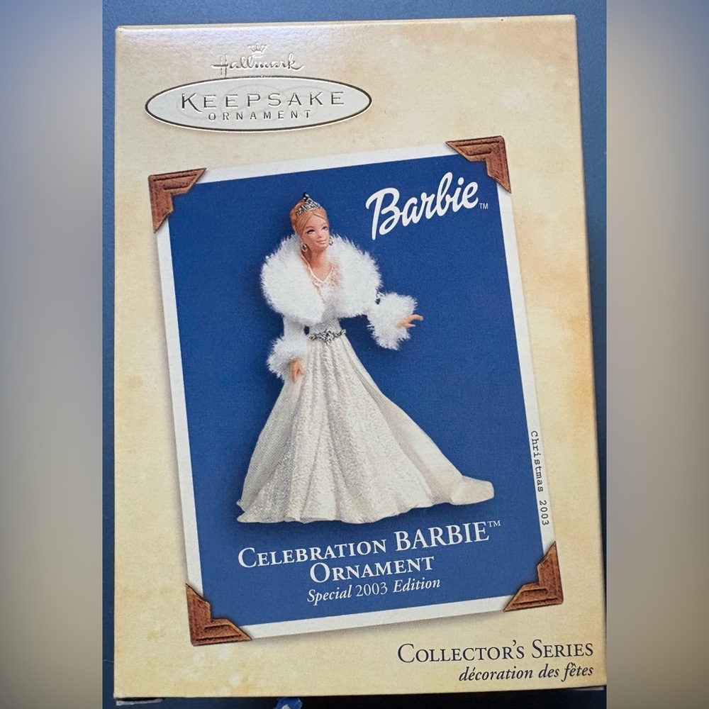 Hallmark Keepsake Celebration Barbie Ornament - White